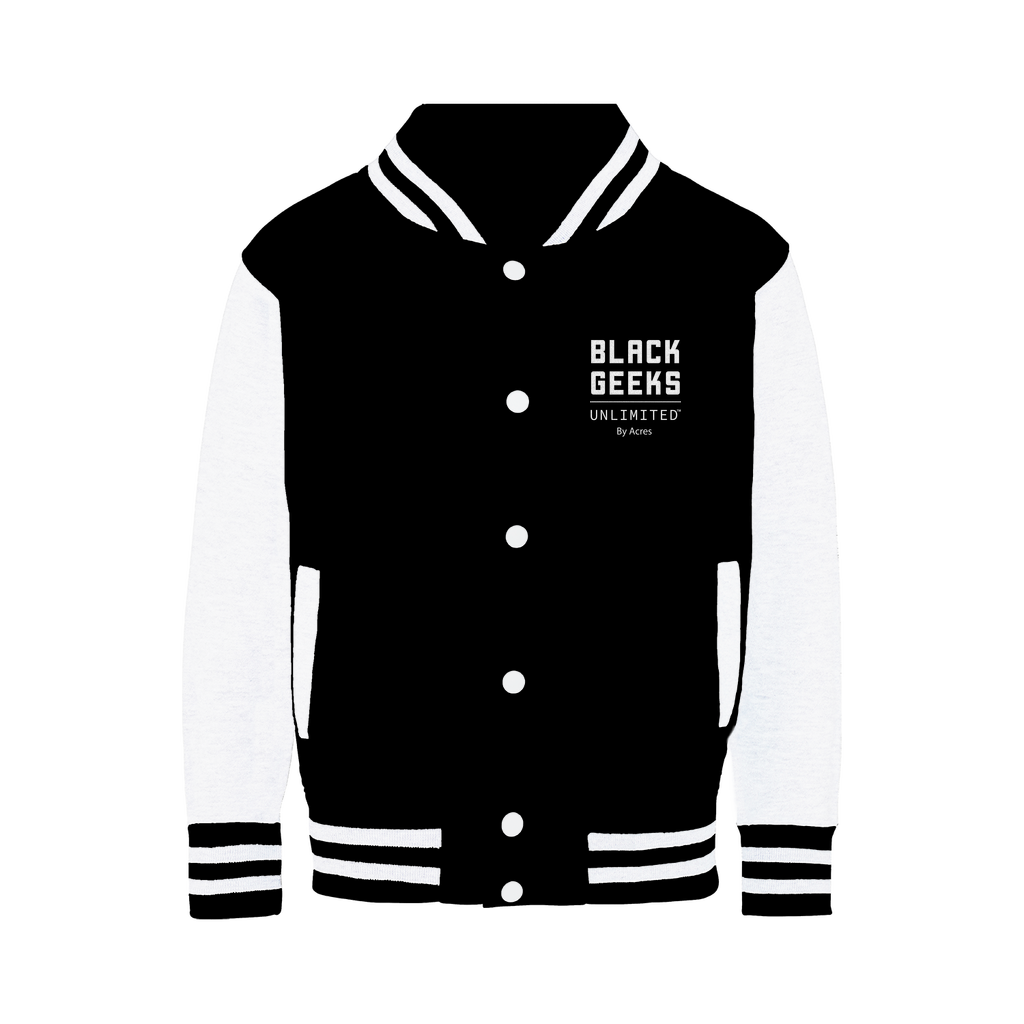 BGU White Varsity Jacket