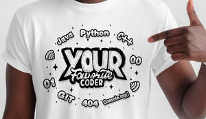 Your Favorite Coder T-Shirt Mens - White
