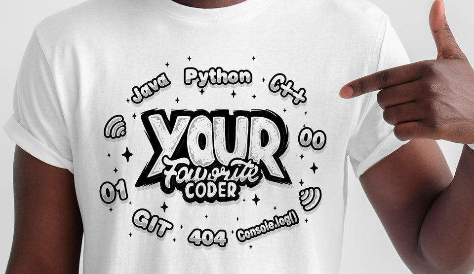 Your Favorite Coder T-Shirt Mens - White