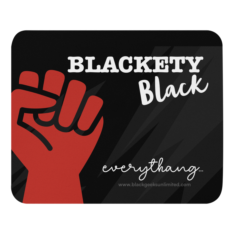 Blackety Black Tech Mousepad